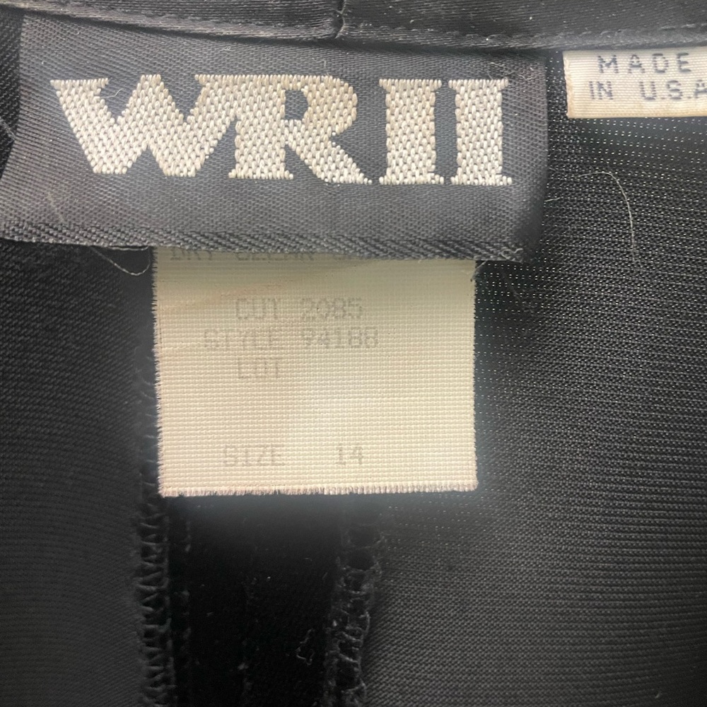 Vintage velvet jacket size 14 by WRII - Picture 5 of 6